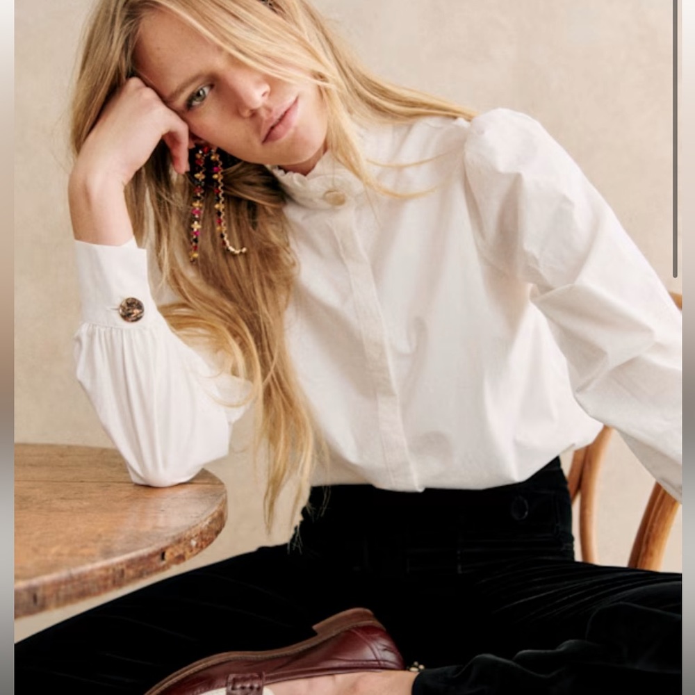Sezane White Button Down